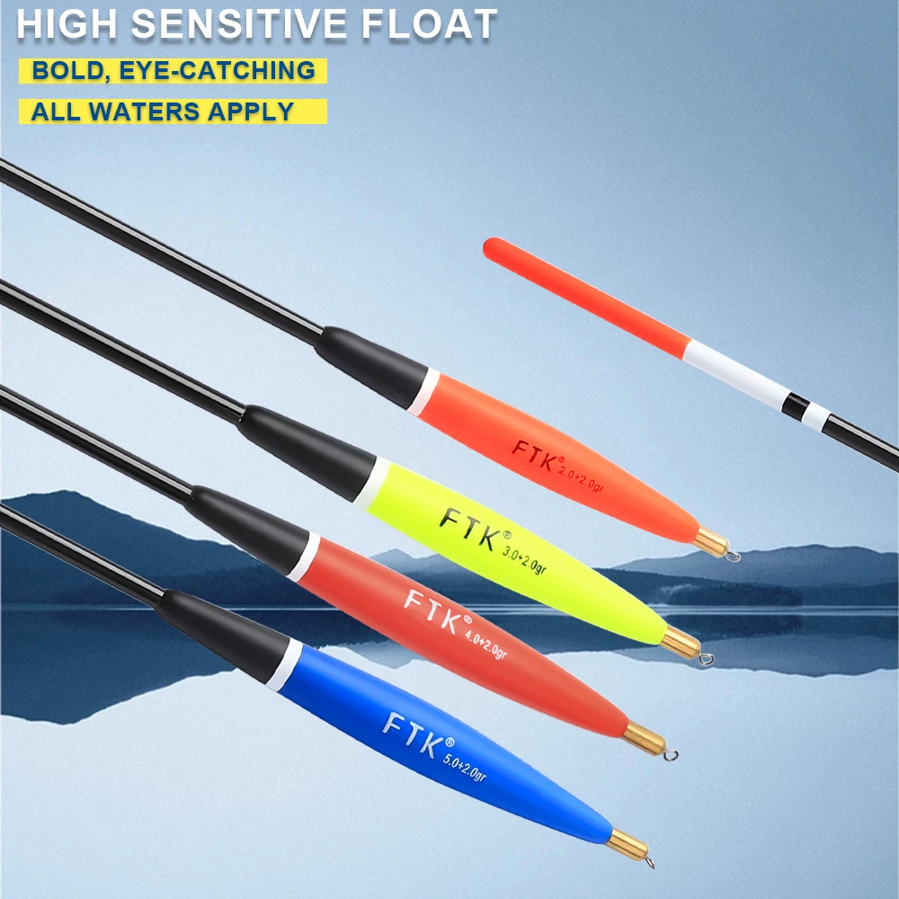 FTK Fishing Floats Set Buoy Bobber Fishing Light Stick Floats Fluctuate 4 Sizes Float Buoy For Fishing Accessories