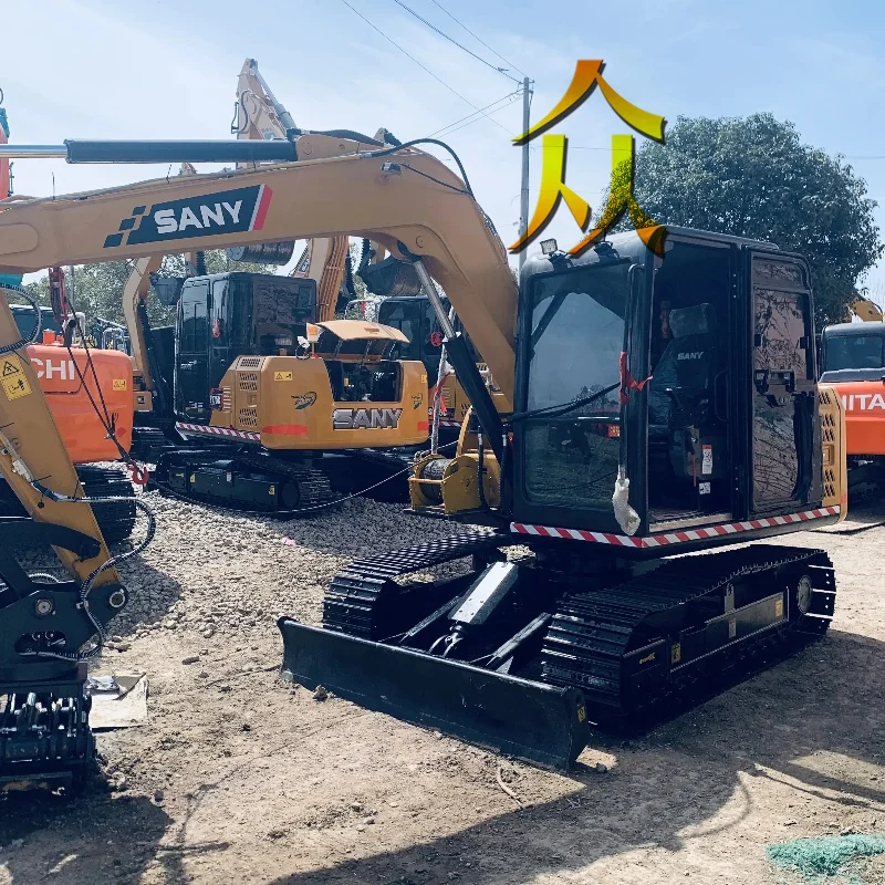 Second Hand Sany 75 Used Sany Sy75c Excavator 7-ton Used Excavator Sany Sy60c/75c/95c/135c/215c Good Condition