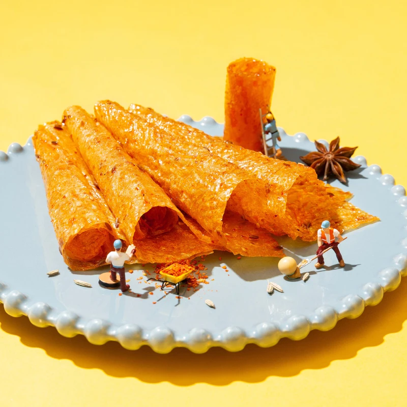 Китайские Пищевые фабрики Genji food продают деликатные вакуумные пакеты и пряные полоски для фаст-фуда 230 г юаней в старинном стиле