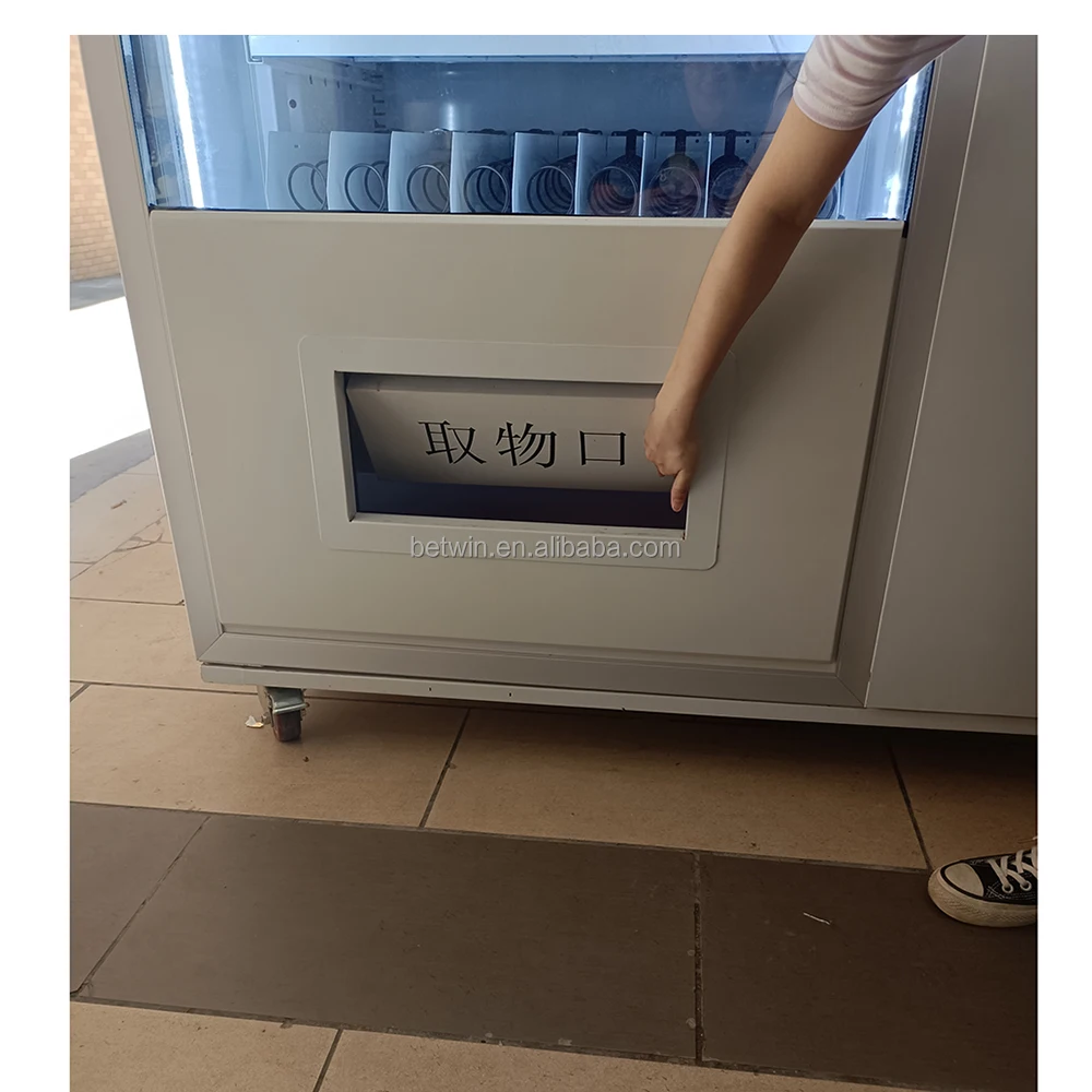 Custom Big Touch Screen Smart Self Milk Tea Coffee Water Ice Orange Juice Soda Vending Machine For School Sale