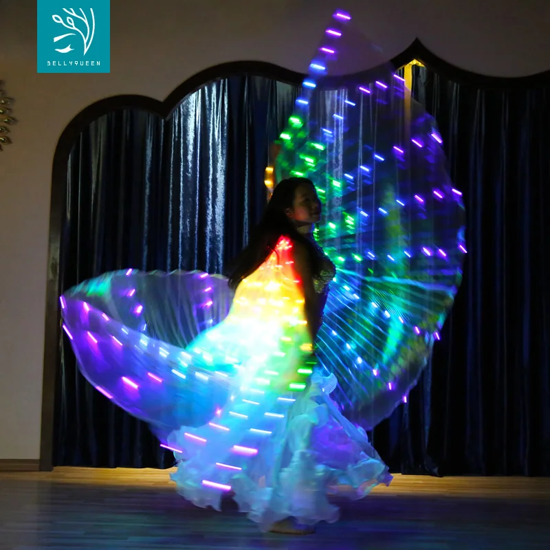 300 Leds Light UP Belly Dance Isis Wing For Ladies ,BellyQueen