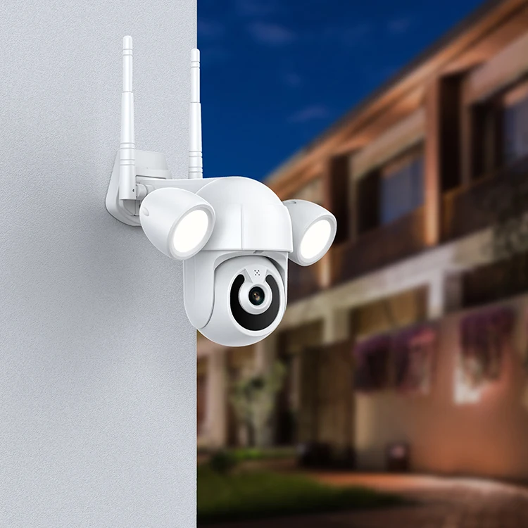 China manufacturer floodlight infrared smart wireless security camera wifi with ip camera