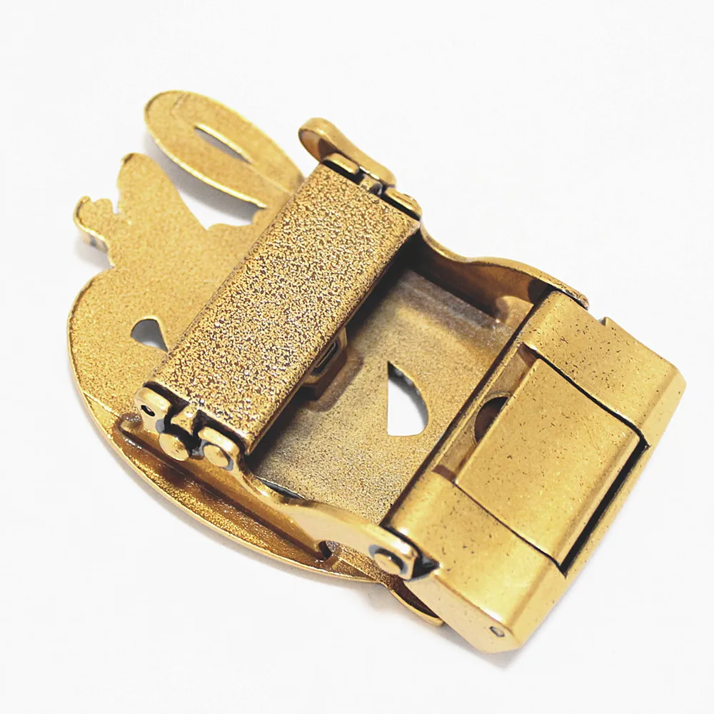 35mm inner size metal crocodile automatic belt buckle
