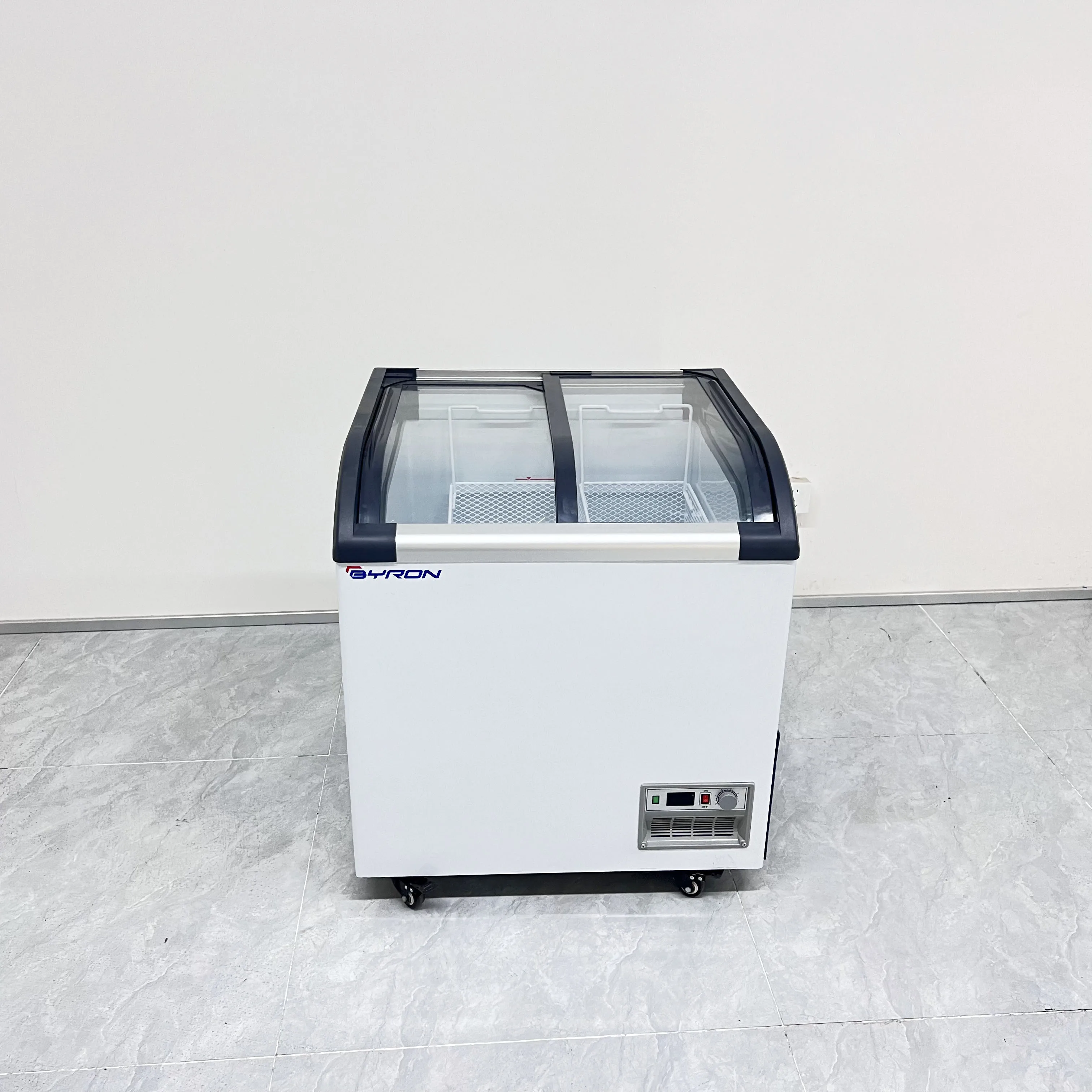 Factory Supply Fascinating Price Supermarket Commercial Glass Door Ice Cream Display Freezer