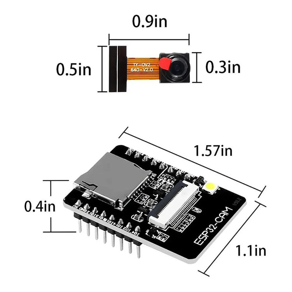 ESP32-CAM WiFi Bluetooth Camera Module Development Board ESP32 with Camera Module OV2640
