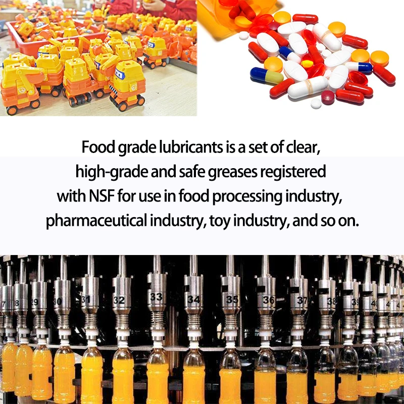 NSF H1 Food Grade Lubricants Chain Spray clear Easy Dry D321R