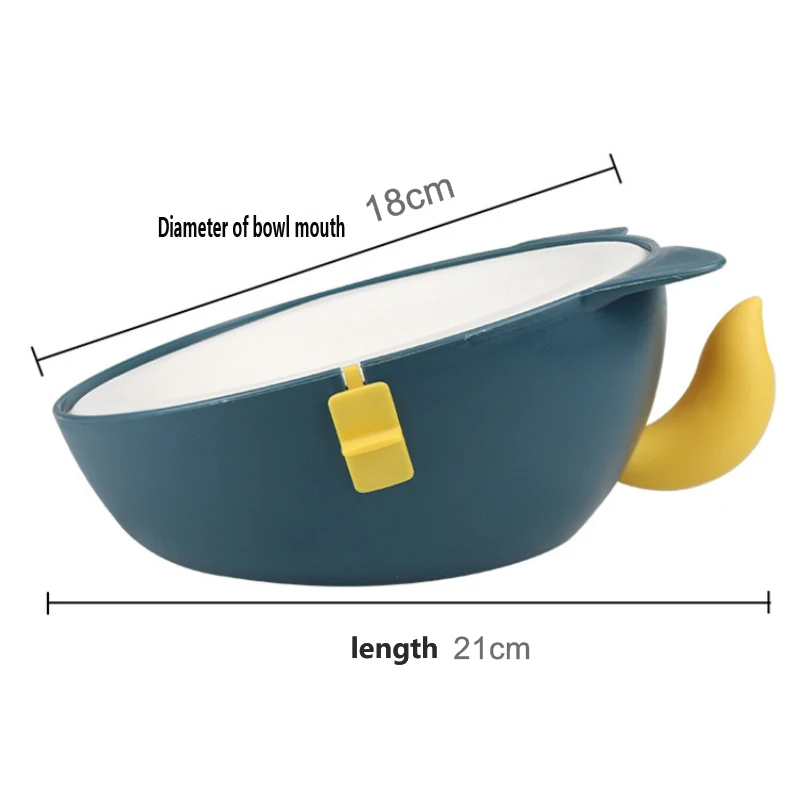 
New Arrival Custom Powder Coated Dog Bowl Plastic Pet Food Bowl Dog 15 Degree No Wash Bowl 