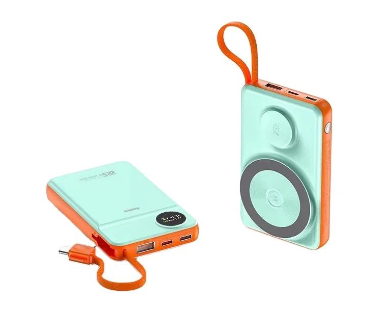 2023 latest product S20 built-in magnetic suction comes with a line charging treasure 20000mah with digital display