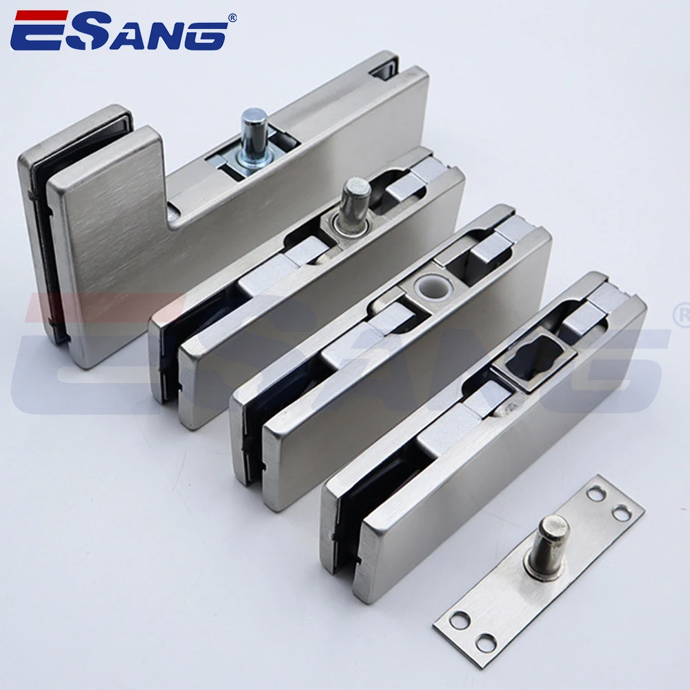 ESANG Frameless Glass Door Accessories 304 316 Stainless Steel Glass Bracket Top Pivot Accessories Bottom Clamp Patch Fitting