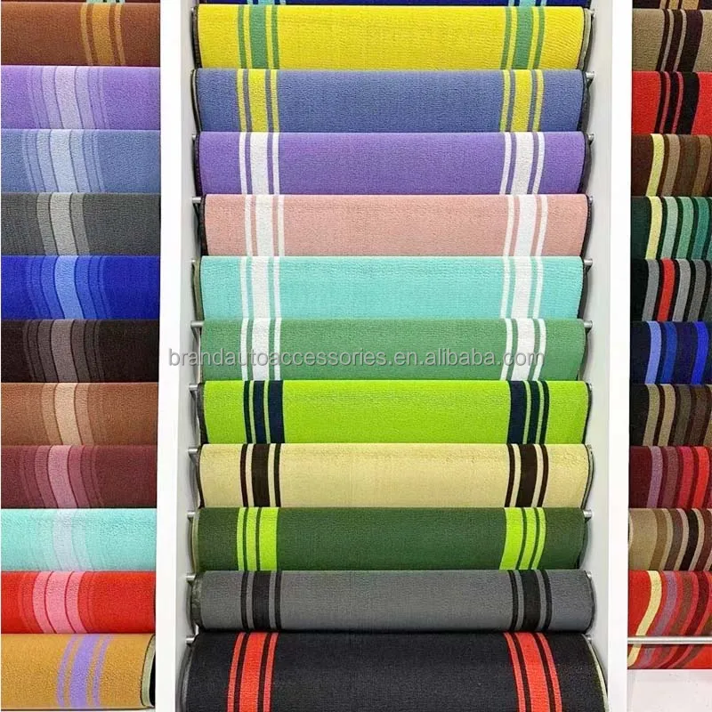 Roll Velour Needle Punch and Tufted cut pile loop pile roll material PVC TPR spike backing car carpet mat