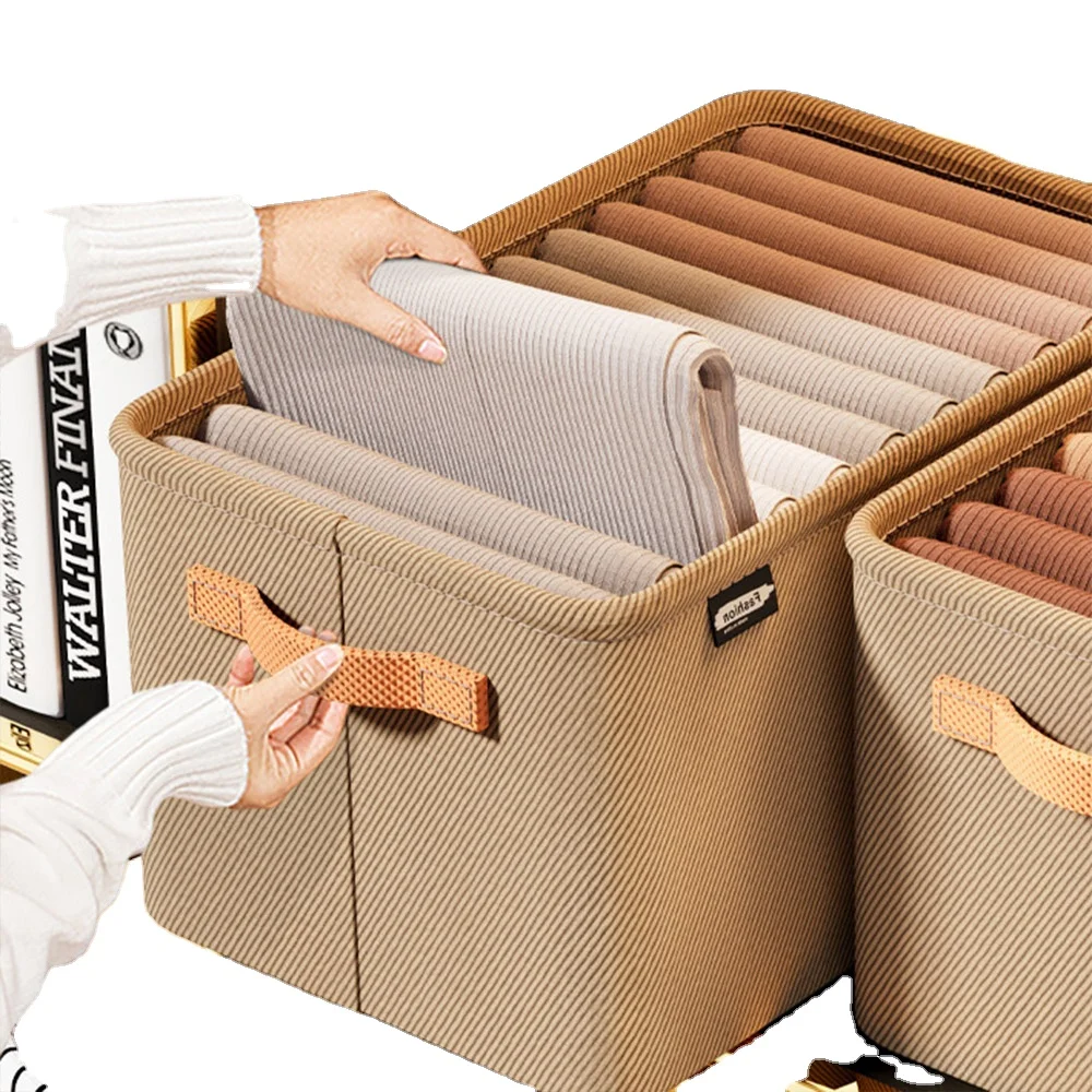 Хит продаж, XL экологически чистый складной тканевый ящик для хранения утолщенной стальной каркас дома, общежития, необходимый гардероб, одежда