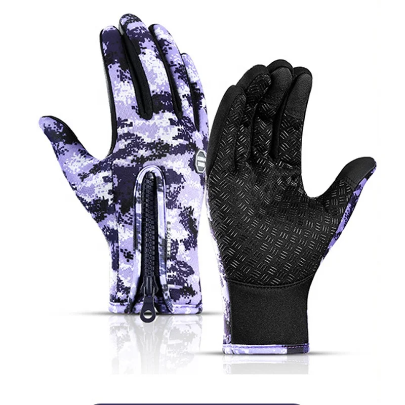
Ветрозащитные водонепроницаемые флисовые зимние теплые спортивные перчатки с пальцами для сенсорного экрана для улицы велосипедные перчатки спортивные перчатки  (1600231501888)