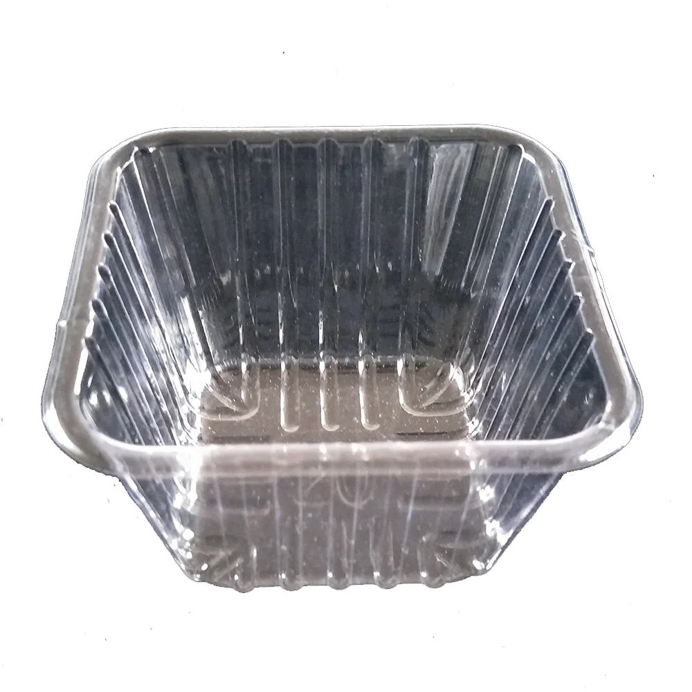 PET clear plastic blister food tray with dividers