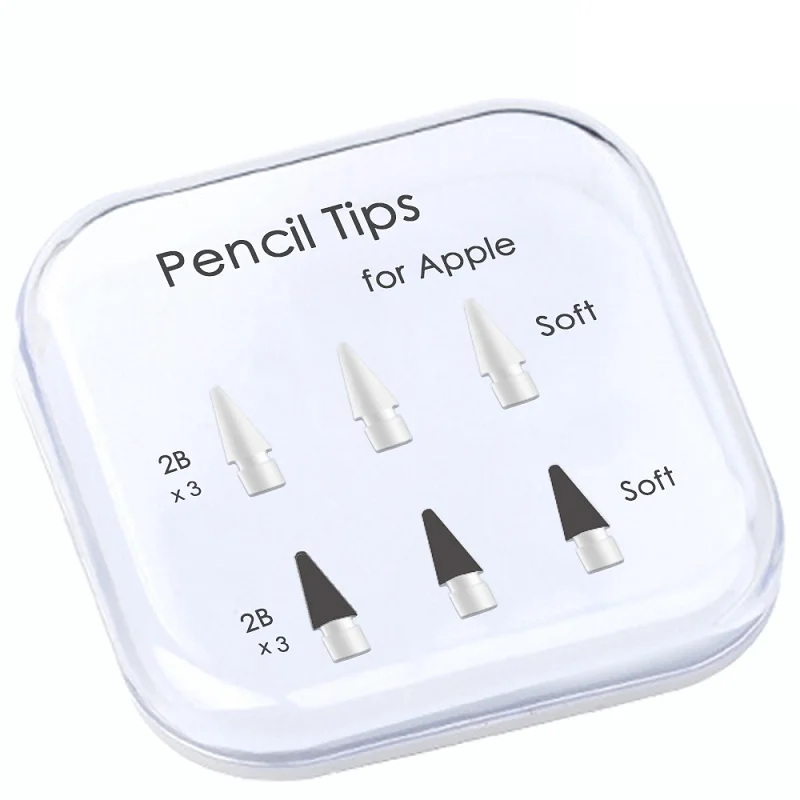 Тачскрин мягкий карандаш наконечники 2B сменный силиконовый резиновый стилус сенсорные ручки наконечники для Ipad Apple Карандаш Наконечники наконечники 1st 2nd