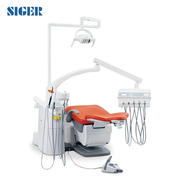 Сертификат CE Siger S90, полнофункциональное китайское Стоматологическое Кресло со встроенной цифровой системой управления