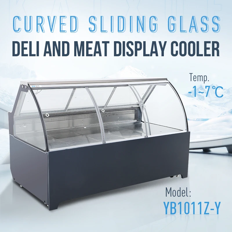Meat Showcase Cooler Refrigeration Units Deli Refrigerated Display Case