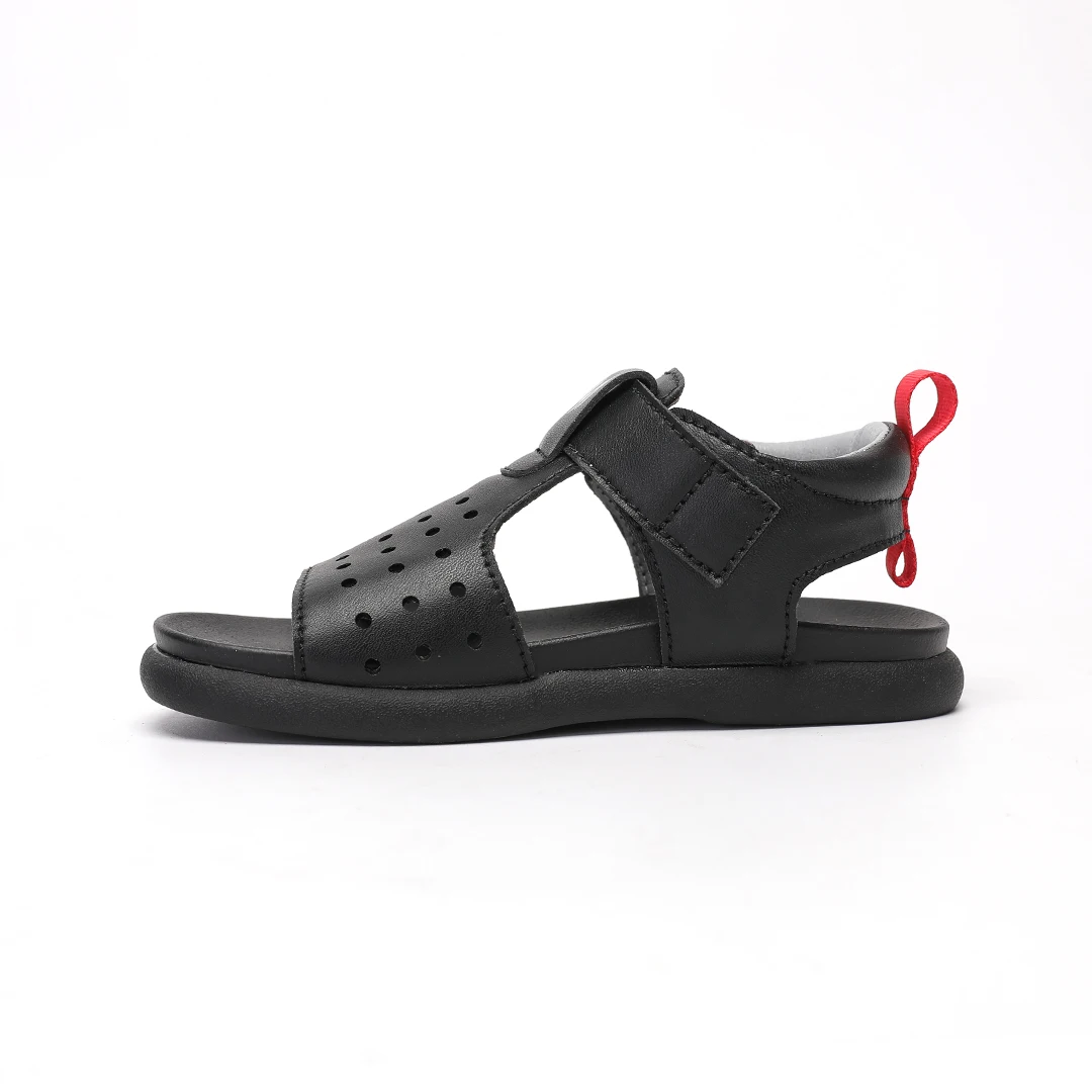 kito sandals for boys Fashionable Children s Leather Sandals with Air Cushion Summer Flat Shoes for Boys