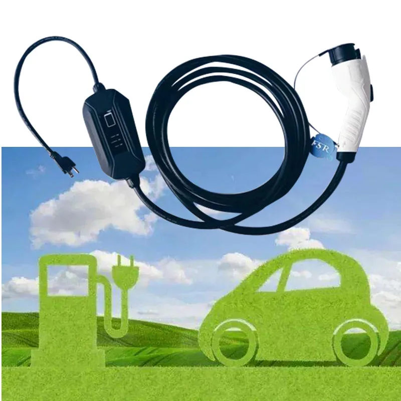 16A outdoor fast portable J1772 type1 to 62196 type2 ev charging cable