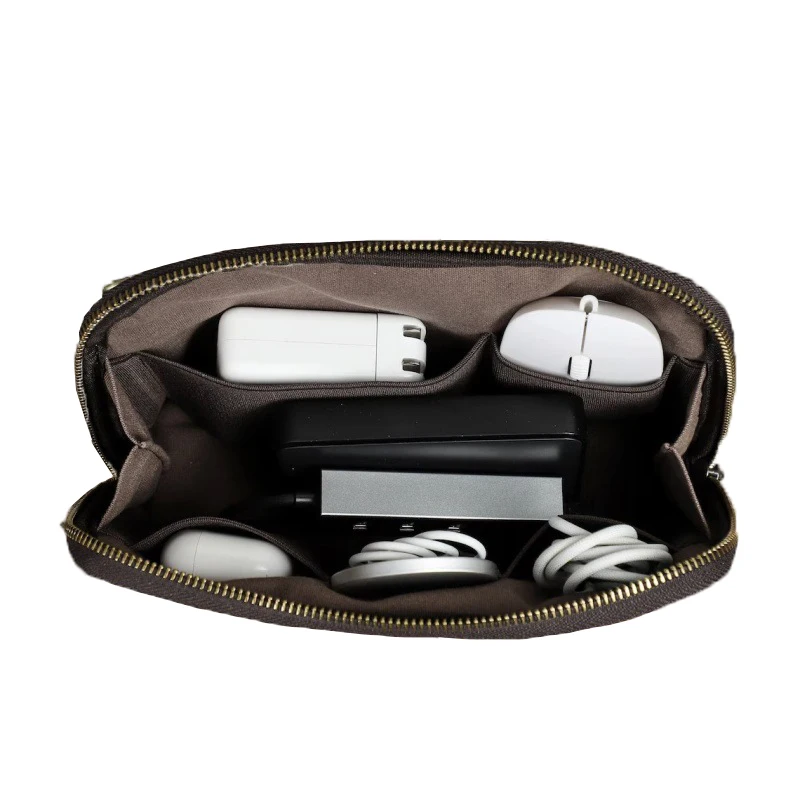 Multi-Function Portable Double Layers Date Cable Bag Organizer Travel Cord Organizer Electronics Accessories for Power Bank