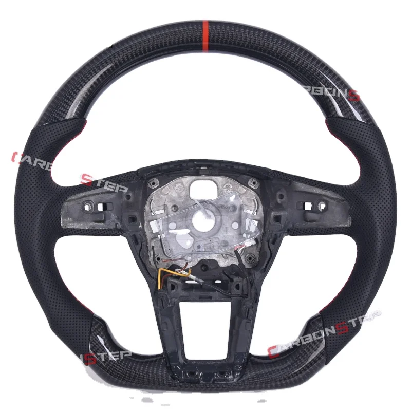 Low Price Carbon Fiber Steering Wheel In Stock For Audi Q3 A4 B7 C7 RS6 A6L B9 A3 S Line S5 B8 A5 B8 A4L