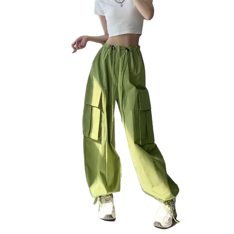 Vivoes Trouser Women's Jogger Pants Cover Cotton Summer Woven Cargo Pants Daily Street 100% Cotton Summer Clothes for Women
