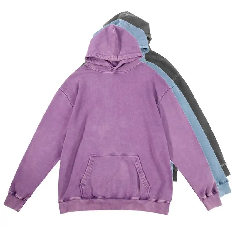 blank apparel washed hoodie oem clothing logo label vintage wash men custom hoodie oversized
