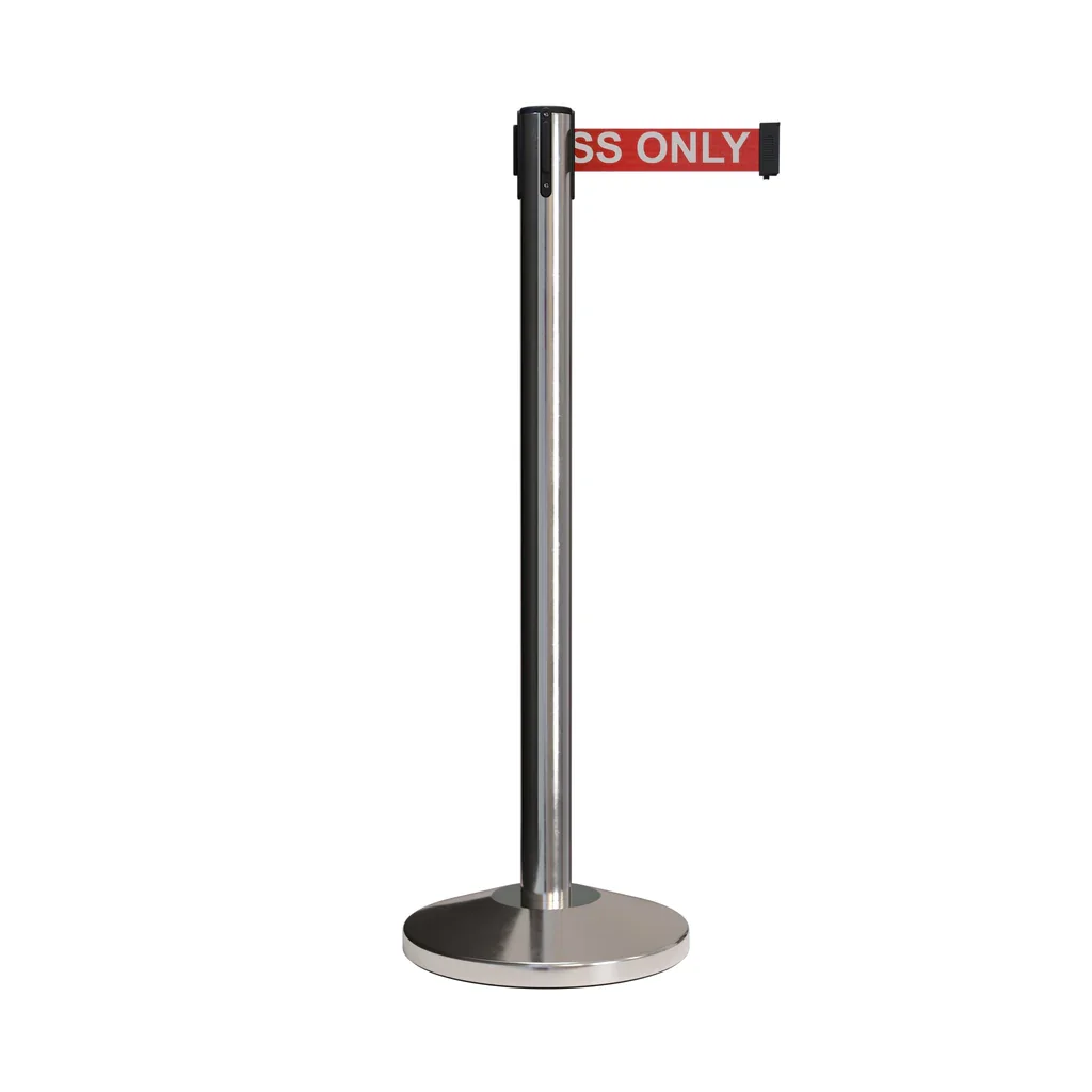 Guangzhou stainless steel Control Crowd Retractable belt Barrier Posts
