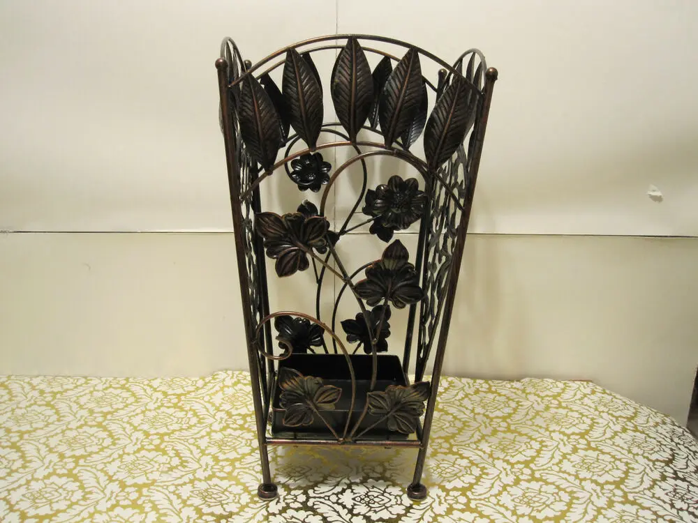 Бесплатный образец для дома и отеля круглая декоративная Шестерня от дождя хранения птиц внутреннего декора металлическая большая подставка зонта