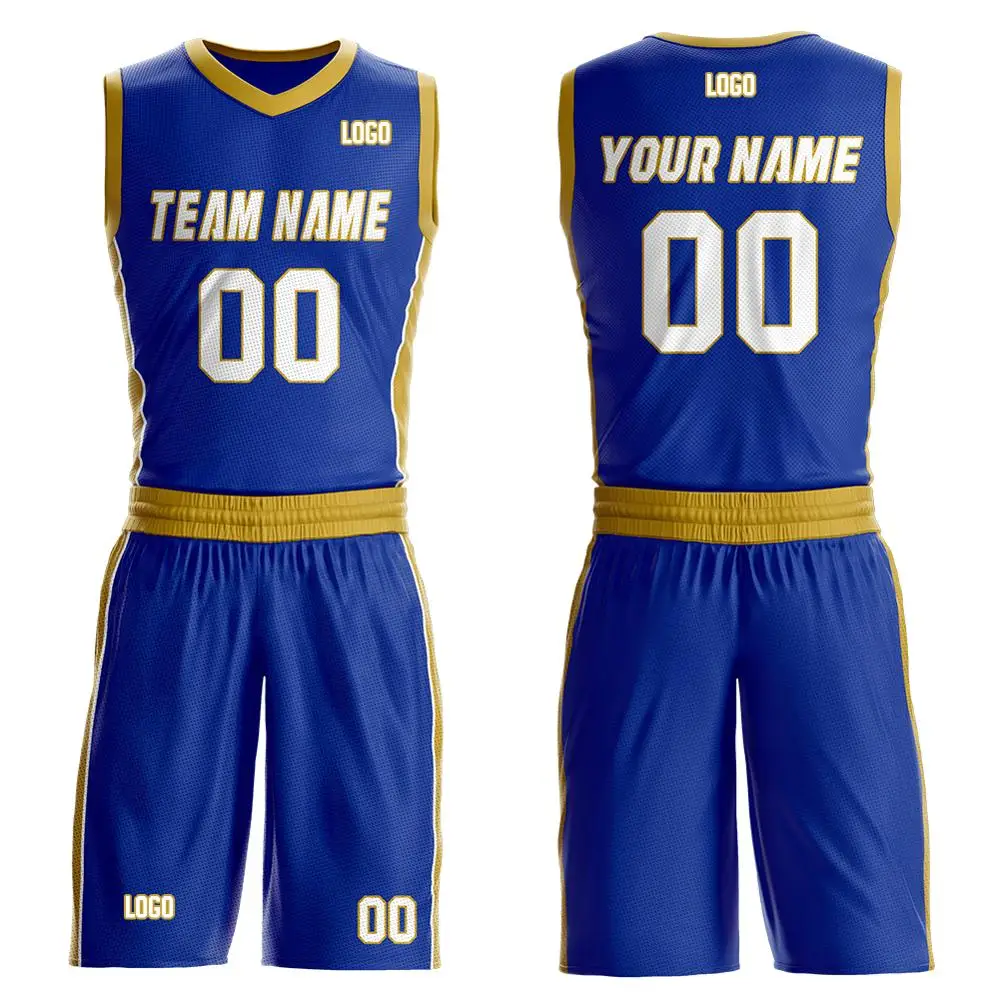 High Quality Sublimation Print Custom Quick Dry Basketball Shorts Basketball Uniform Set