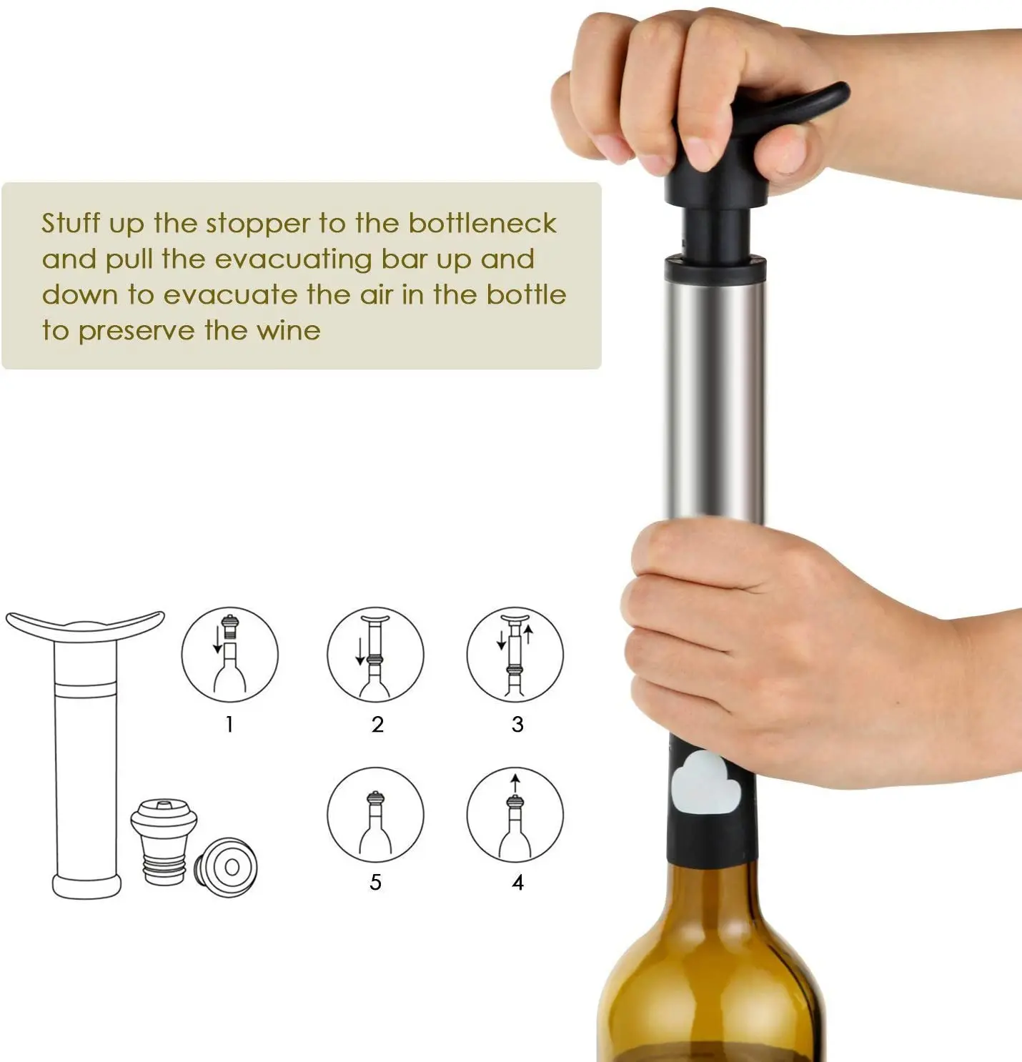 Аксессуары для винного насоса Tapon De Vino вакуумные