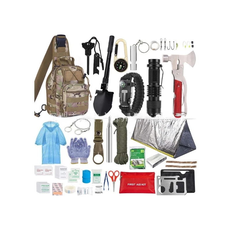 JCMED JC-102 outdoor survival kit Emergency First Aid Kit with survival tool