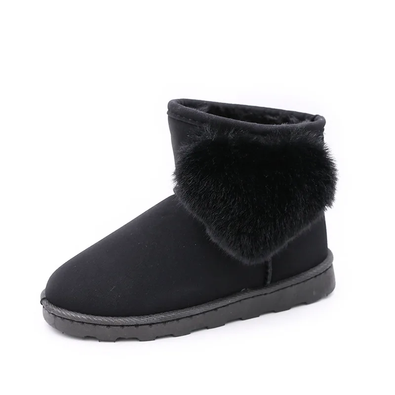 
2021 Winter Kids Fashion snow boots thick Child shoes warm plush heart shaped girl warm boots 