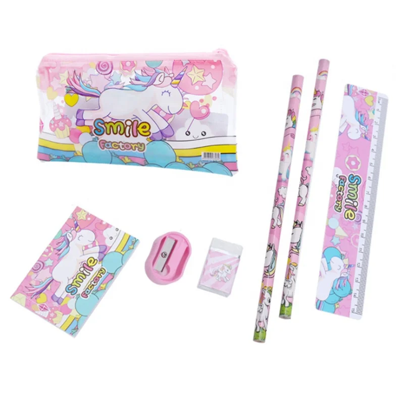 Kids stationery sets with pencil bag back to school cheap for school supplies