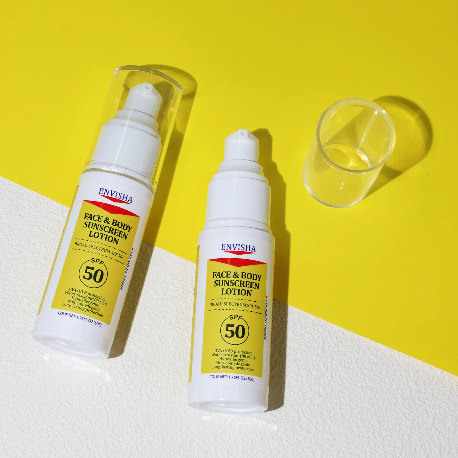 OEM ODM SPF 50 Sunscreen Lotion UVA/UVB Protection Waterproof Sunscreen Sun Block Lotion