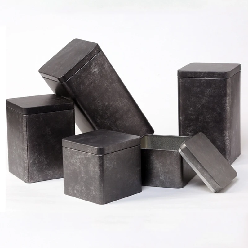 Прямоугольная жестяная коробка для печенья в форме звезды