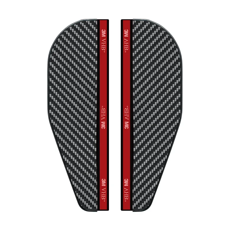 Fiber texture car rearview mirror rain brow  cover reverse mirror rain shield aluminum alloy rain shield auto parts