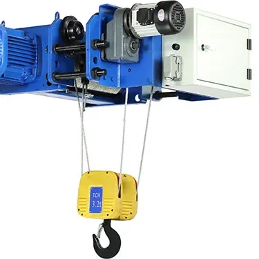 Crane hoist professional wire rope hoist 3.2t electric low headroom hoist with electric trolley