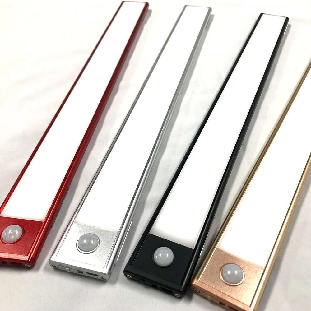 3W 40.5CM Newest Ultrathin Motion Sensor Rechargecable LED Cabinet Light lamp