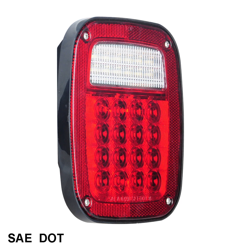 Rectangular STT AND Back-Up Light 12 volt led tail lights