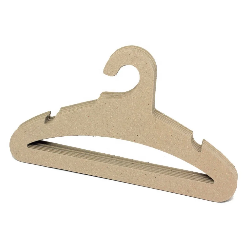 Recycled biodegradable eco-friendly sustainable fsc recycle cardboard paper clothes coat hanger