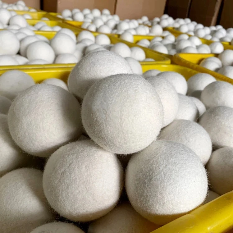 Handmade Natural Products Organic Laundry drying  Anti Static Wool Dryer Balls Wool Felt Ball