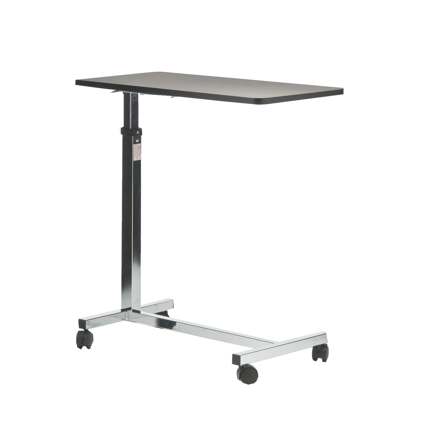 YFT-003 Mobile Laptop Cart Hospitable Bed Computer Overbed Desk With Wheels Nursing Table For Eating On Bed Overbed Table