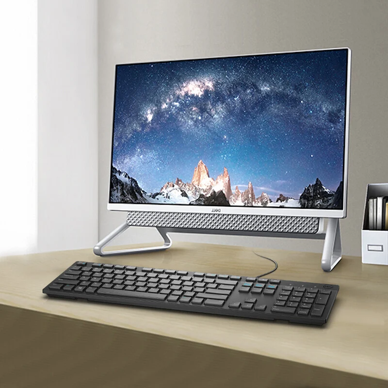 Проводная клавиатура Dell Kb216 универсальная для офиса компьютера ноутбука шоколадного цвета