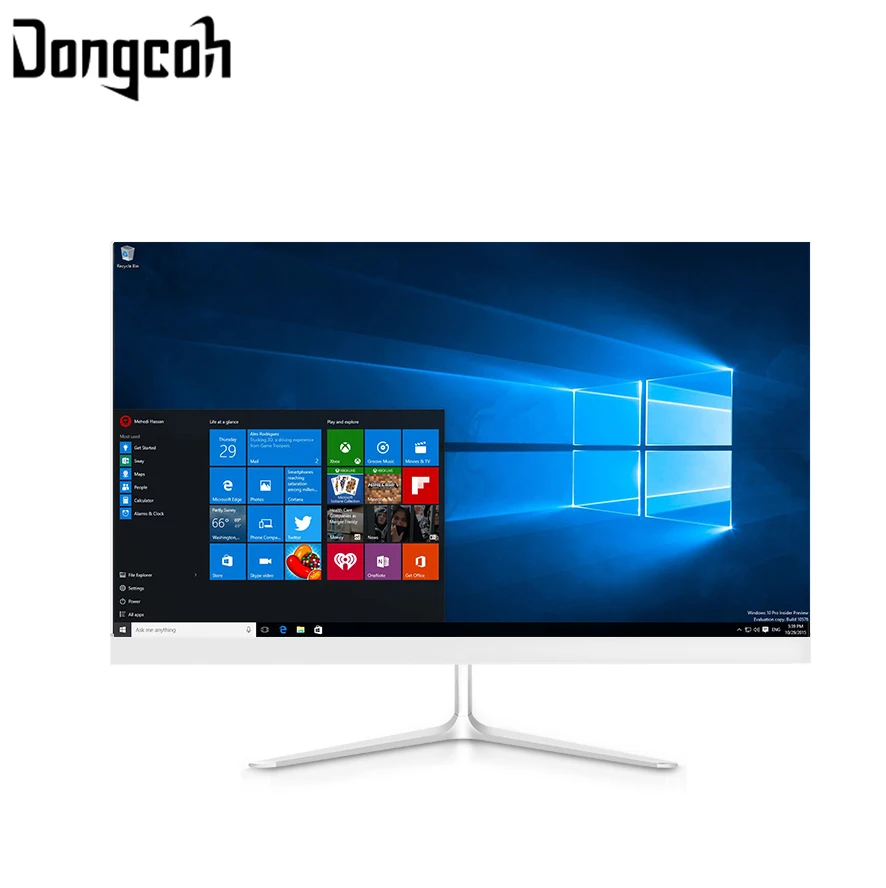 Core i7 22 дюймов настольный дешевый все в одном ПК изогнутый компьютер