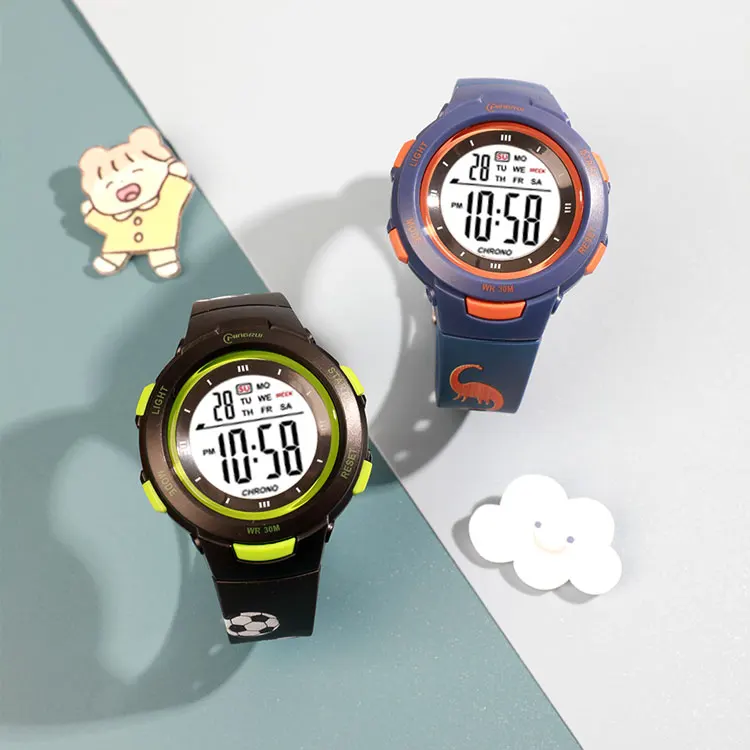 Новое поступление цифровые водонепроницаемые часы с милым рисунком для детей