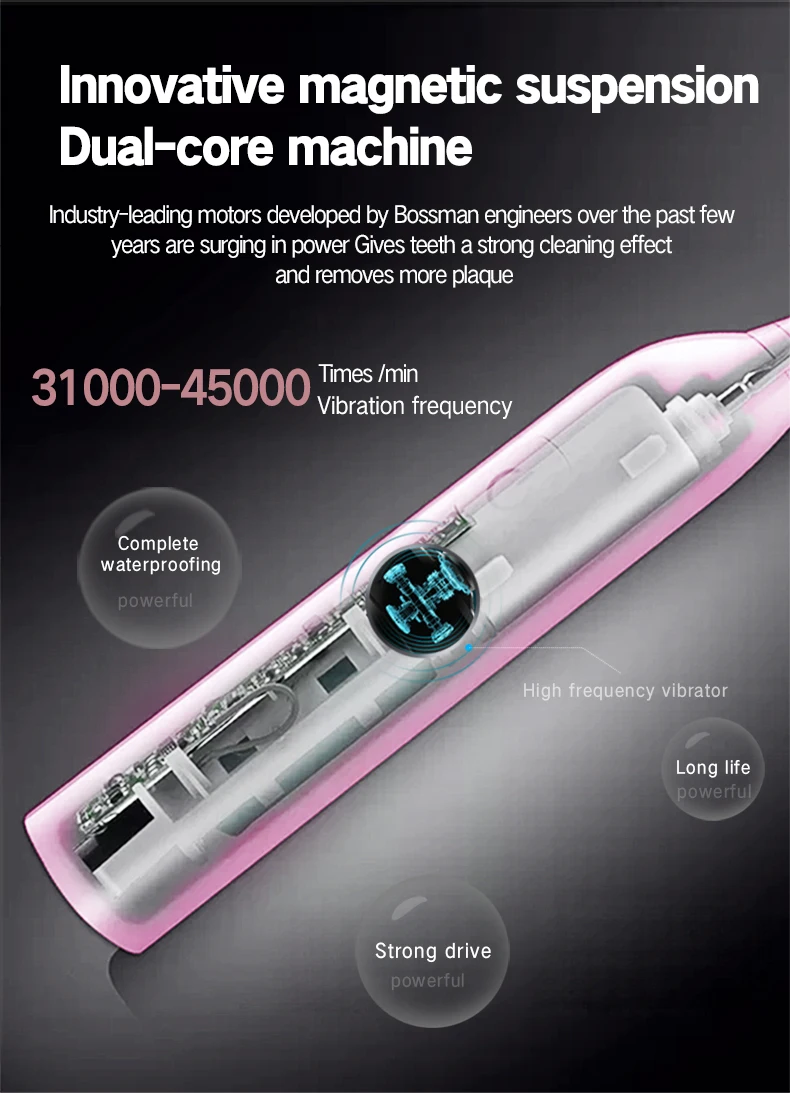 Manufacturer DY-108Pro electric toothbrush high quality oral cleaning toothbrush magnetic levitation wave electric toothbrush