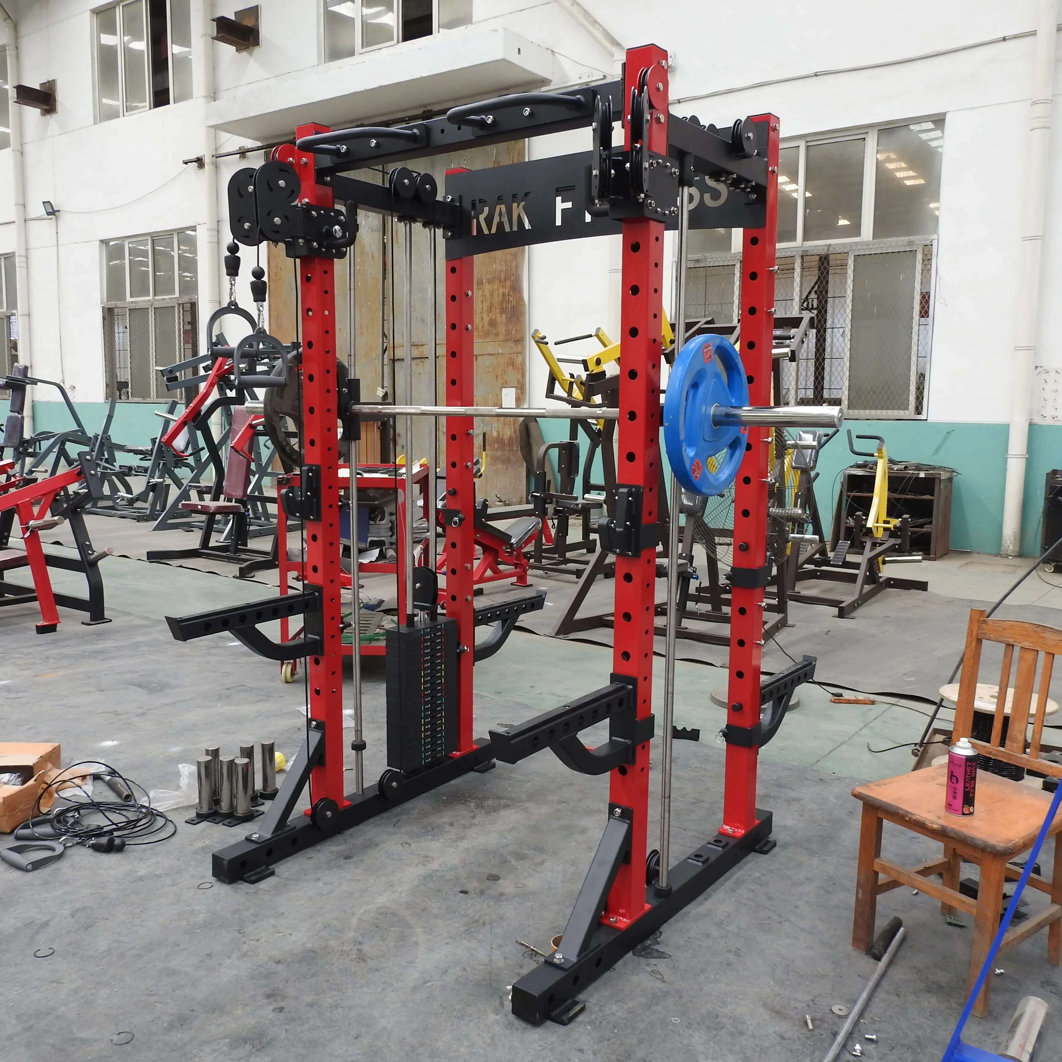 dleap fitness Gym Rack Commercial Gym Home Fitness Equipment  Strength Half Power Rack