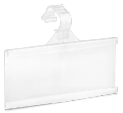 Подвесной пластиковый ценник из ПВХ, держатель для этикеток для проволоки, цена дисплея, Пластиковая Полка из ПВХ, держатель для этикеток, подвесная пластиковая этикетка