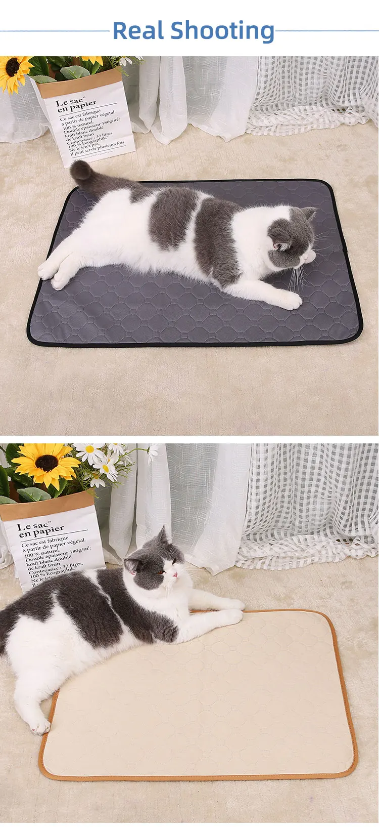 Multi Layer Quick Absorb Waterproof Reusable Washable Pee Training Pet Urine Pad Manufacturer