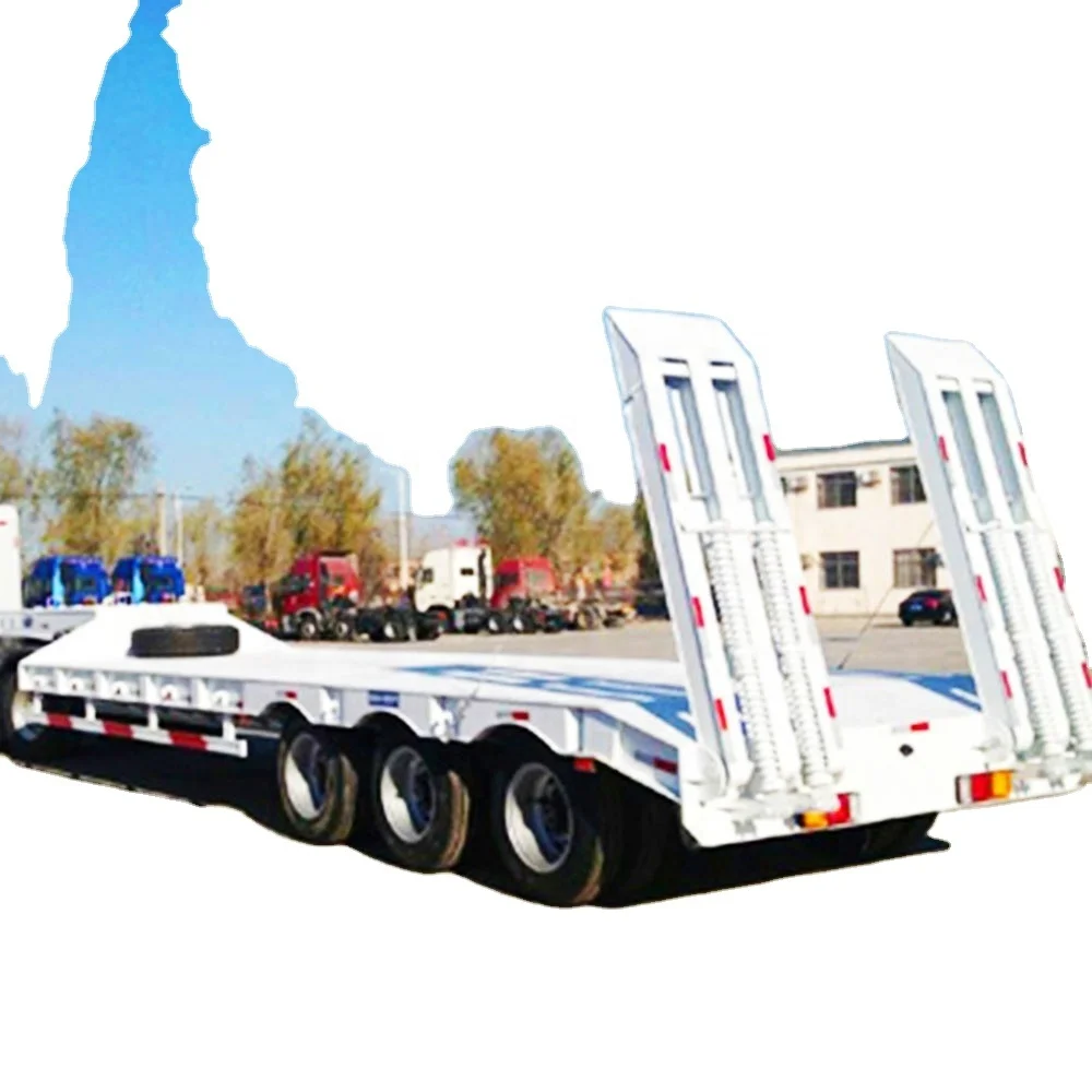 Китайский производитель 35 тонн Lowboy многоцелевой грузовик прицеп низкорамный полуприцеп для транспортировки